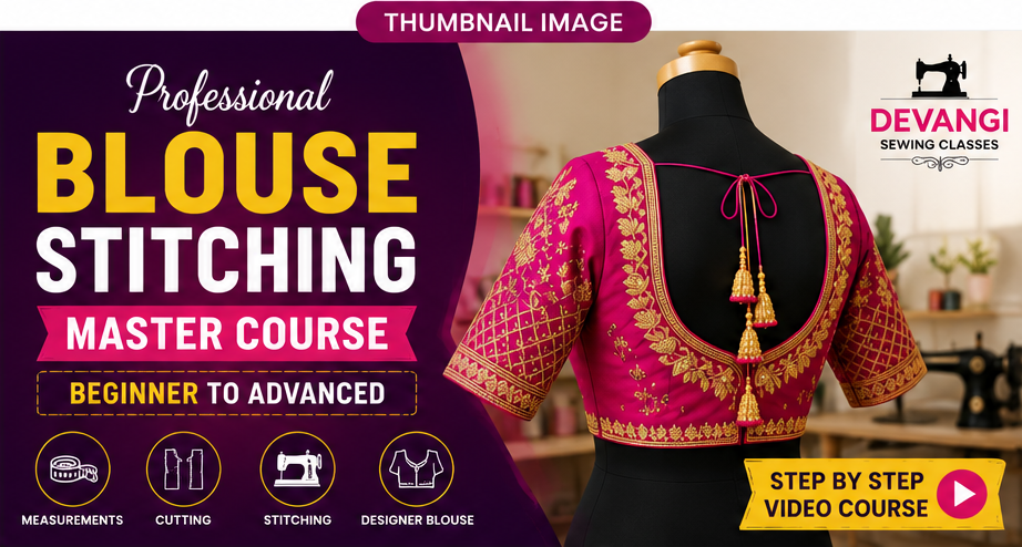 Master Blouse Stitching Course – Beginner to Advanced